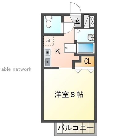 ラムール紫竹の物件間取画像